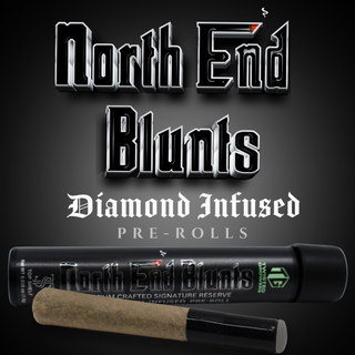 Elevate your smoking experience with North End Blunts’ Liquid Diamond infused pre-rolls, crafted with premium cannabis and concentrated for unparalleled potency