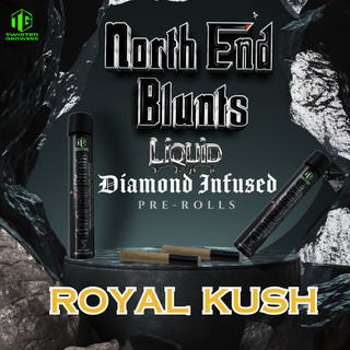 Take your cannabis journey to the next level with North End Blunts’ Liquid Diamond infused pre-rolls, offering enhanced potency and smooth, even burns.